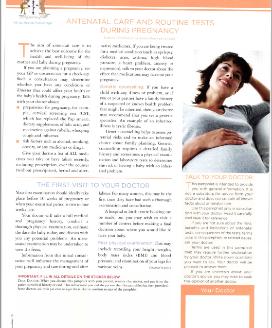 The importance of taking folic acid in pregnancy